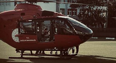 Samsun'da hava ambulansı hayat kurtardı