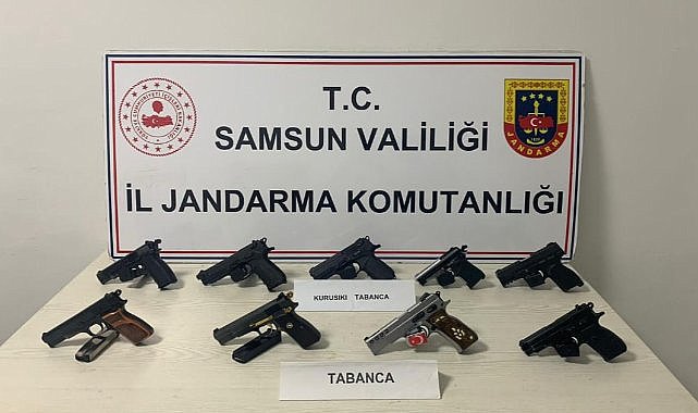 Samsun'da kaçak silah operasyonu: 7 gözaltı