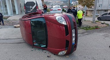 Samsun'da kazaların yoğun olduğu cadde yine kaza ile gündemde