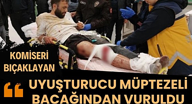 Samsun'da komiseri bıçaklayan uyuşturucu müptezeli bacağından vuruldu