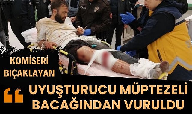 Samsun'da komiseri bıçaklayan uyuşturucu müptezeli bacağından vuruldu