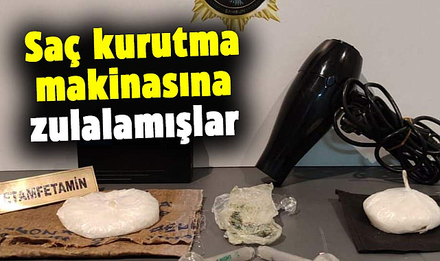 Samsun'da polis zulayı patlattı! Saç kurutma makinasına zulalamışlar