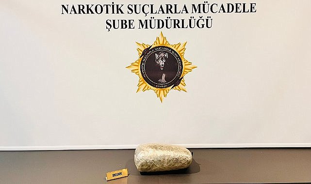 Samsun'da skunk operasyonu 1 kilo uyuşturucu ele geçirildi