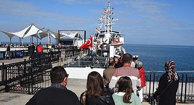 Samsun’da TCSG-87 gemisi halka açıldı