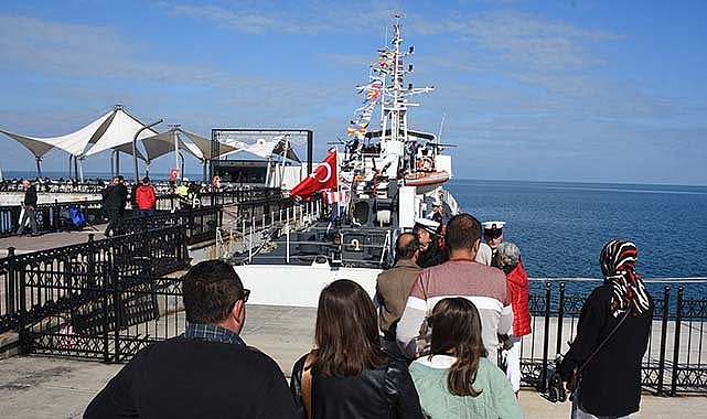 Samsun’da TCSG-87 gemisi halka açıldı