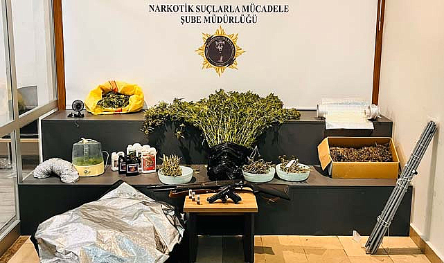 Samsun’da uyuşturucu imalathanesine baskın