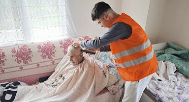 Samsun'da Yakakent Belediyesi'nden engelli ve hastalara evde hizmet