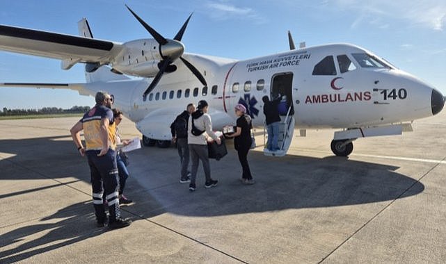 Samsun'dan İstanbul'a hayat kurtaran uçuş