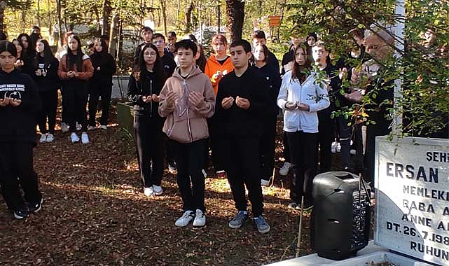Samsun Ladik'te öğrenciler  şehit Piyade Uzman Onbaşı Ersan Sancı'yı andı