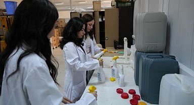 Samsun OMÜ Fen Fakültesi  29 çeşit temizlik ürünü üretiyor