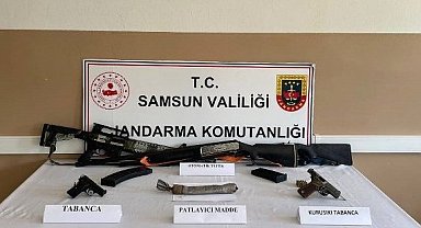Samsun’un Ayvacık ve Salıpazarı ilçelerinde patlayıcı madde ele geçirildi
