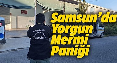 Samsun'un Bafra ilçesinde yorgun mermi paniği