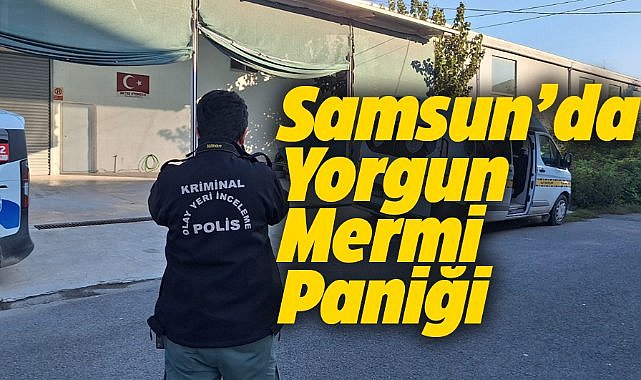 Samsun'un Bafra ilçesinde yorgun mermi paniği