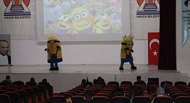 Samsun'un Havza ilçesinde Minyonlar Müzikali çocuklarla buluştu