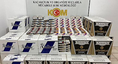 Samsun'un İlkadım ilçesinde 350 bin kaçak makaron ele geçirildi