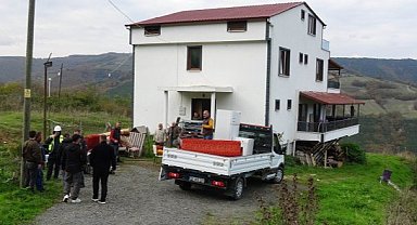Samsun’un İlkadım ilçesinde kaçak villa yıkımı