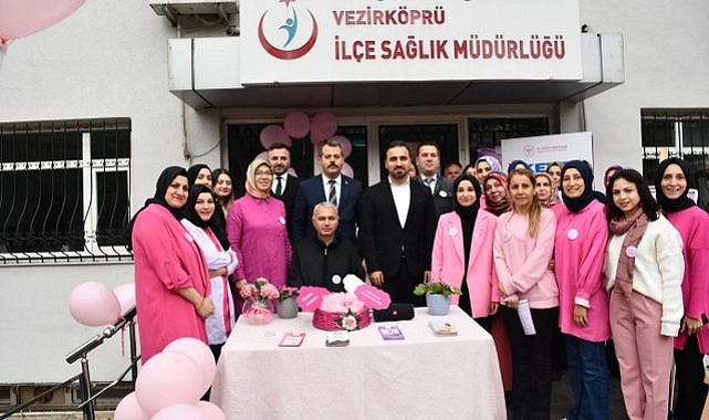 Samsun'un Vezirköprü ilçesinde meme kanserine dikkat çekildi