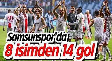 Samsunspor’da 8 isimden 14 gol