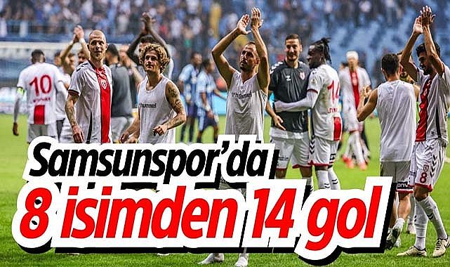 Samsunspor’da 8 isimden 14 gol
