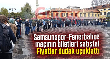 Samsunspor-Fenerbahçe maçının biletleri satışta! Fiyatlar dudak uçuklattı