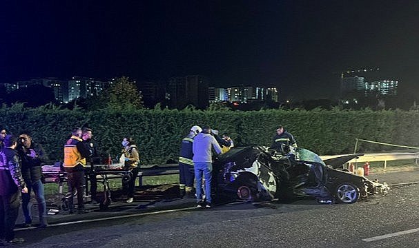 Tekirdağ'da feci kaza: 1 ölü, 1 yaralı
