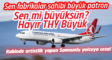 THY uçağında 'Seni işten attırırım, 10 fabrikam var' diyen 'Samsunlu büyük patrona' istenen ceza