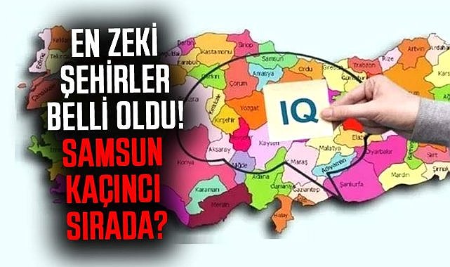 Türkiye'nin en zeki şehirleri belli oldu! Samsun en zeki kaçıncı il oldu?