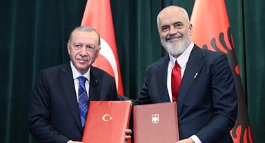 Türkiye ve Arnavutluk arasında  dört işbirliği anlaşmasına imza atıldı