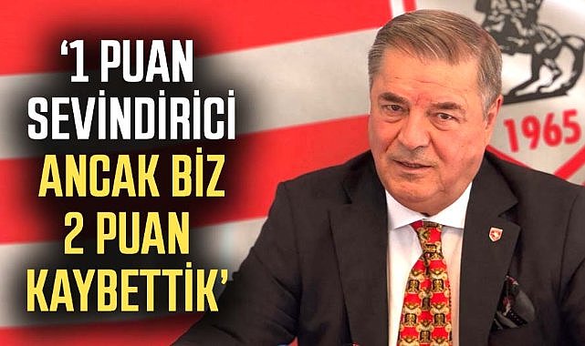 Veysel Bilen: 1 puan sevindirici ancak biz 2 puan kaybettik  