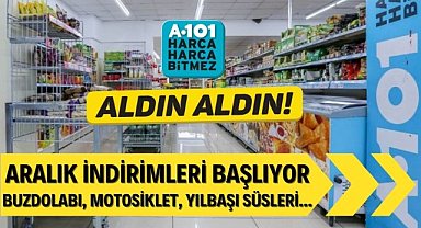 A101'de Aralık indirimleri başladı Motosiklet, bulaşık makinesi, buzdolabı, çikolata ve yılbaşı ürünlerinde indirim