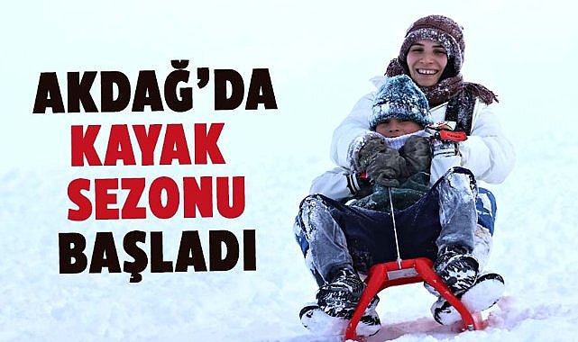 Akdağ Kayak Merkezi'nde kış sporları sezonu erken başladı