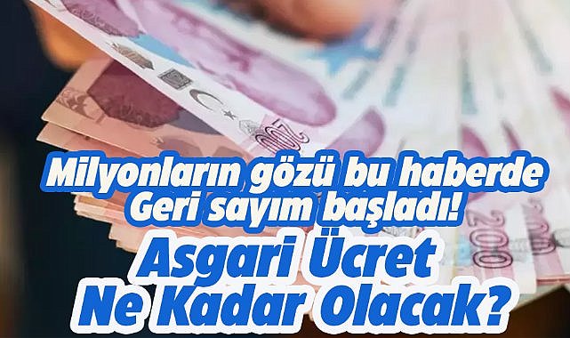 Asgari ücret zammı için geri sayım başladı