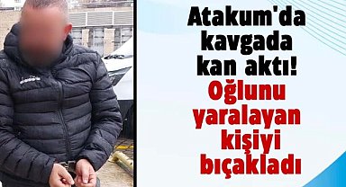 Atakum'da kavgada kan aktı! Oğlunu yaralayan kişiyi bıçakladı