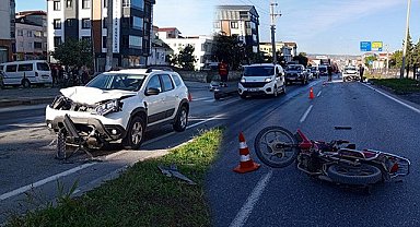 Bafra’da feci kaza! 2 ağır yaralı