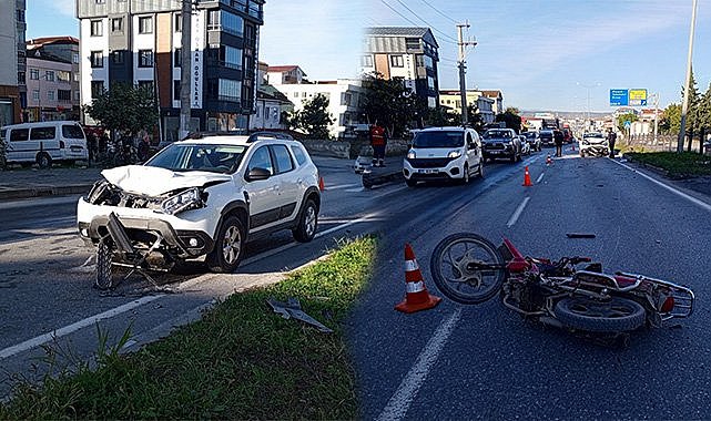 Bafra’da feci kaza! 2 ağır yaralı