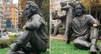 Barış Manço heykeline saldırdılar