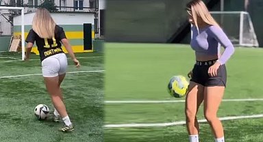 Cinsel ilişki görüntüleriyle gündeme gelen hakemden kalça dekoltesi!