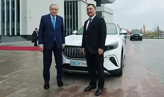 Cumhurbaşkanı Erdoğan’ın Caparov’a Togg hediyesi