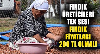 Fındık üreticileri tek ses! Fındık fiyatları 200 TL olmalı