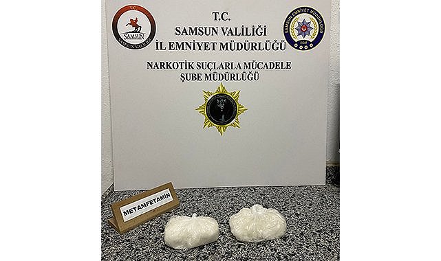 Havza'da 500 gram metamfetamin ele geçirildi