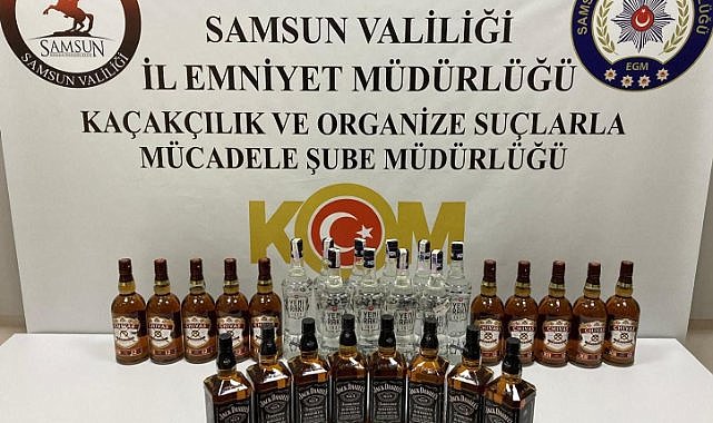 İlkadım’da kaçak alkol operasyonu