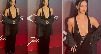 Kardeşlerim dizisinin yıldız oyuncusunun göğüs dekoltesi geceye damga vurdu! 