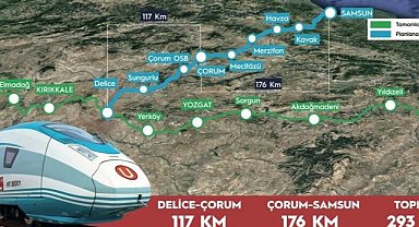Kırıkkale-Samsun demiryolu projesi 2025’te başlıyor! İstasyon durakları belli oldu