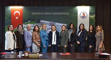 SAMİKAD'tan OMÜ Rektörü Fatma Aydın'ı ziyaret