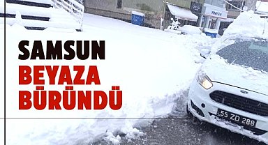 Samsun’a mevsimin ilk karı yağdı!