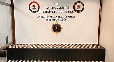 Samsun Atakum'da bir evde 3 bin 80 adet uyuşturucu çıktı