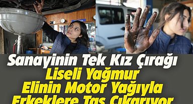 Samsun'da 17 yaşındaki Yağmur sanayide çırak olarak çalışıyor