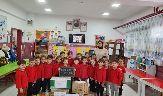 Samsun’da ana sınıfı öğrencilerinden anlamlı yardım
