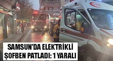 Samsun’da elektrikli şofben patladı!