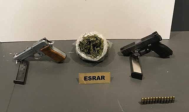 Samsun'da emniyetten uyuşturucu ve silah operasyonu